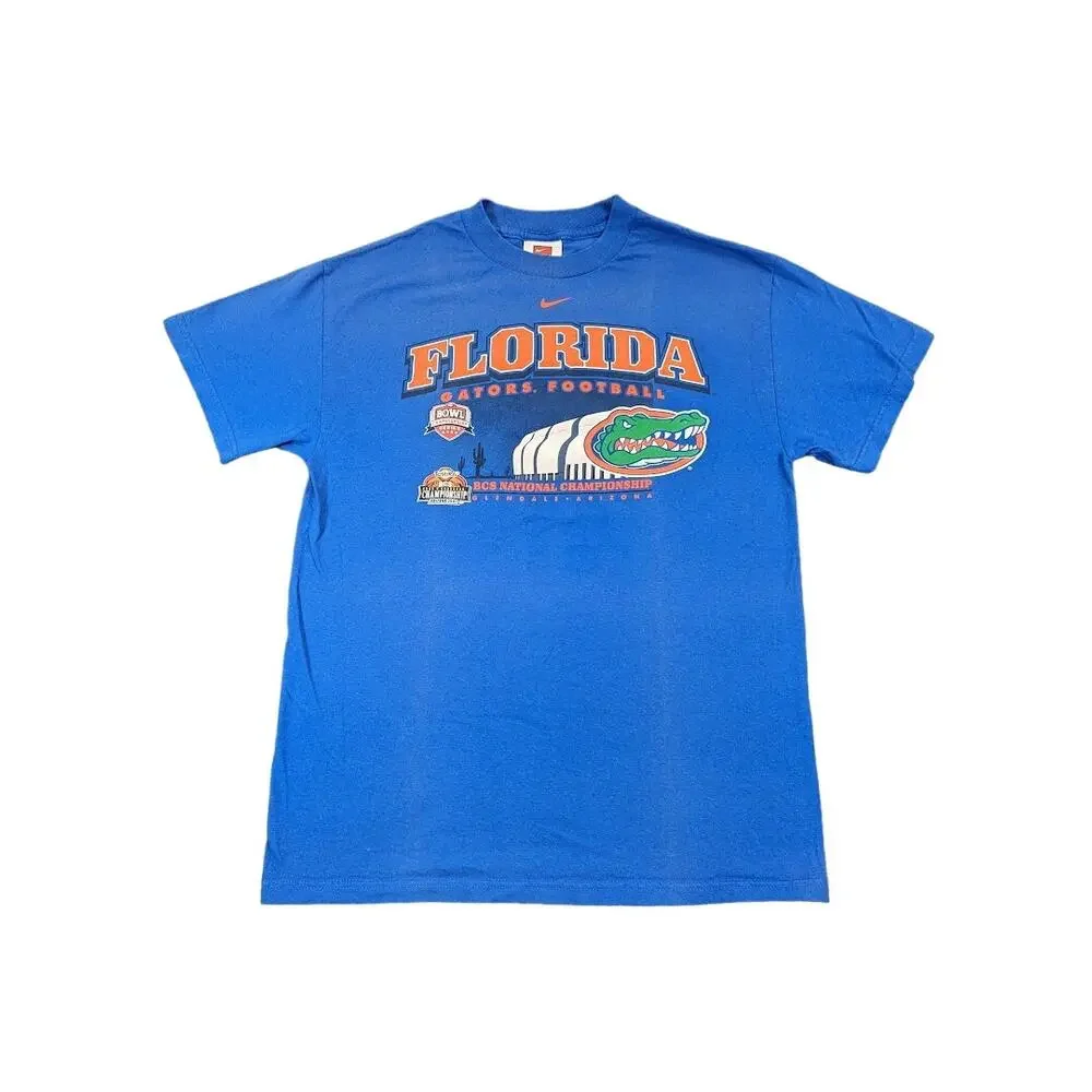 Nike Florida Gators Football BCS Championship 2007 Arizona Blue Shirt Size Med - Picture 1 of 8